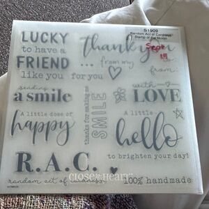 Close To My Heart Clear Sentiment Stamp Set - Assorted Greetings